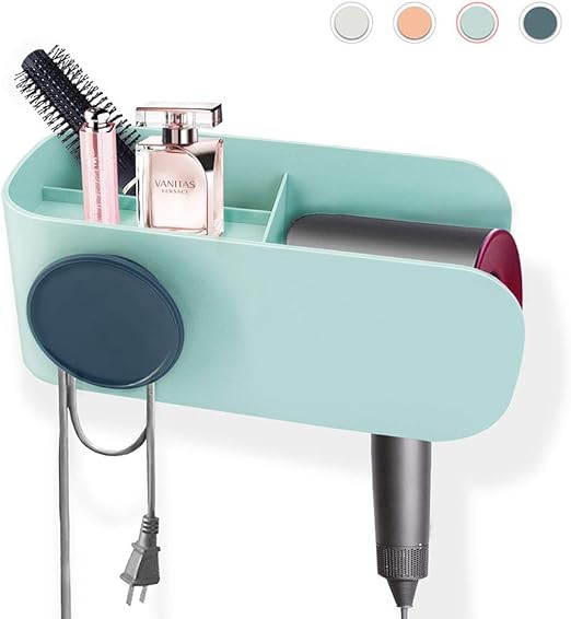 Amazon Com Vis V Hair Dryer Holder No Drilling Adhesive Wall