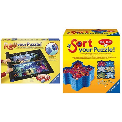 Ravensburger 17956 - Roll your Puzzle Puzzlematte & 17934 - Sort Your Puzzle