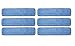 Real Clean 18 inch Microfiber Wet/Dust Mop Refill Pads for Flat Microfiber Mop Frames (Pack of 6)