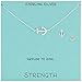 Amazon Essentials Sterling Silver Anchor Necklace and Earrings Jewelry Set, 18