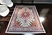 Generations pre8023White_6x8 Oriental Traditional Isfahan Persian Area Rug, 5' x 8', Light Blue/Navy/White/Orange/Yellow/Crimson Red