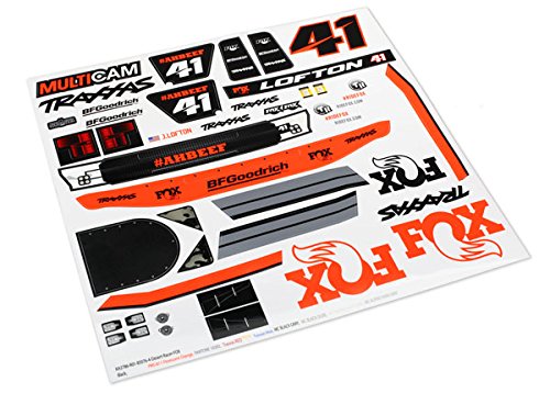 Traxxas 8515 Fox Edition Unlimited Desert Racer Decals, White
