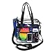 EliteBags Deluxe Clear Tote Bag w/Zipper and Shoulder Straps 12x12x6