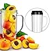 Yesurprise Tall 22oz Replacement Part Cup Mug with handle for 250w Magic Bullet Blender Juicer Mixer