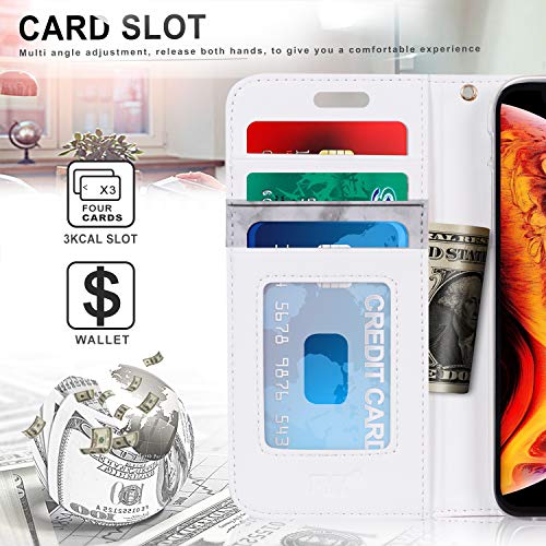 image for FYY Luxury PU Leather Wallet Case for iPhone Xr (6.1