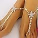 Flower Girl Crystal Barefoot Sandals Rhinestone Starfish Beach Wedding Jewelry Kids Anklet