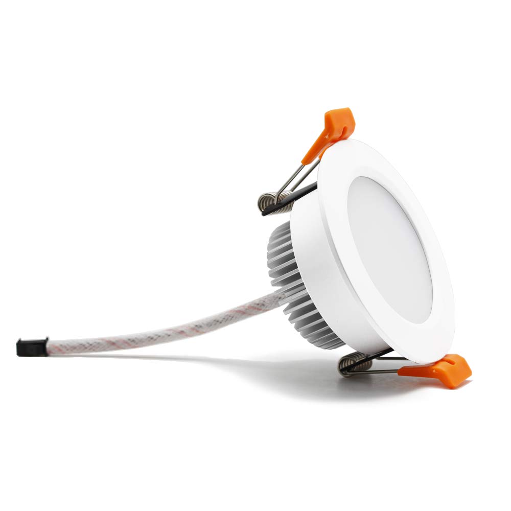 YGS-Tech2 Inch LED Recessed Lighting, Dimmable Downlight 3W(35W Halogen Equivalent), CRI80, 3000K Warm White Ceiling Light with LED Driver(1 Pack)