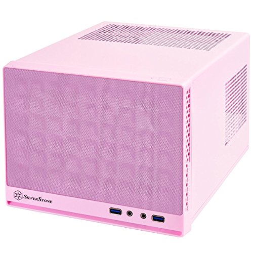 SilverStone Technology Mini-DTX, Mini-ITX Small Form Factor Computer Case SG13P Pink