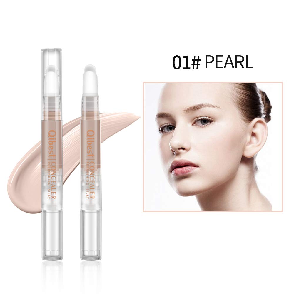 Qibest Liquid Concealer Pencil Imperfections Dark Circles Concealer, Natural Coverage, Oil-free (1)