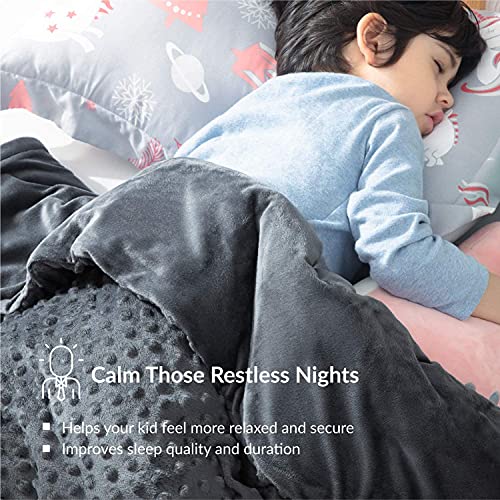 Bedsure Weighted Blanket for Kids with Removable Duvet Cover Baby