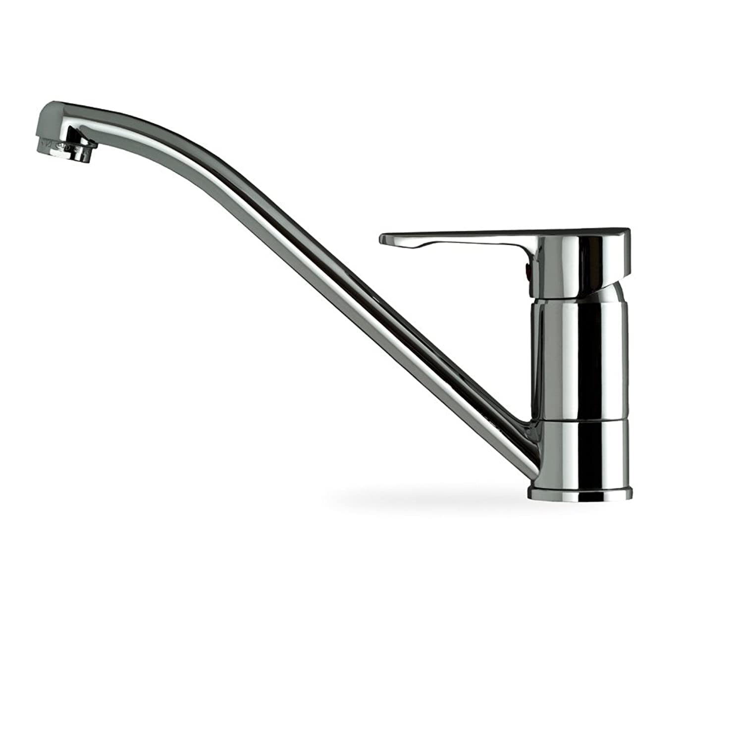 Teka 8191362 Chromed Kitchen Sink Tap with Fixed Spout - Grey