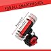 GGBoy Bike Phone Mount, Universal Motorcycle Cell Phone Holder Cradle Clamp with 360 Degree Rotation Adjustable Bicycle Rack Handlebar,Fits iPhone X,8,7 Plus, Galaxy S8 Plus and Most Smartphones Red