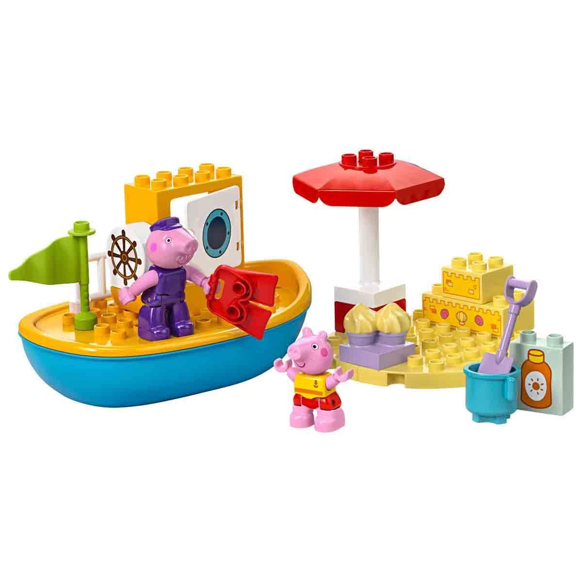 LEGO DUPLO Peppas Bootsausflug: Spielset mit Spielzeugboot zum Bauen und Umbauen mit 2 Figuren, kreatives Spielzeug, Geschenk-Idee für Kinder ab 2 Jahren, Jungen und Mädchen 10432 2