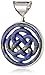 Amazon Collection Sterling Silver Lapis Celtic Design Pendant
