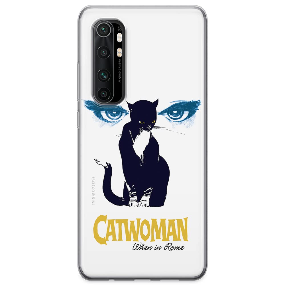 ERT GROUP mobile phone case for Xiaomi MI NOTE 10 Lite original and officially Licensed DC pattern Catwoman 007 optimally adapted to the shape of the mobile phone, case made of TPU
