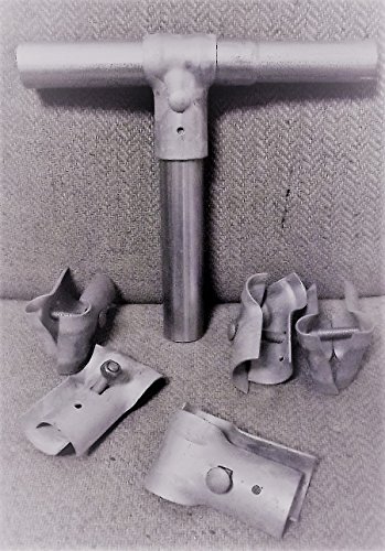 Master Halco 1-3/8" Inside Diameter Galvanized T-Clamps for Chain Link Fence / Kennel - 6 PACK
