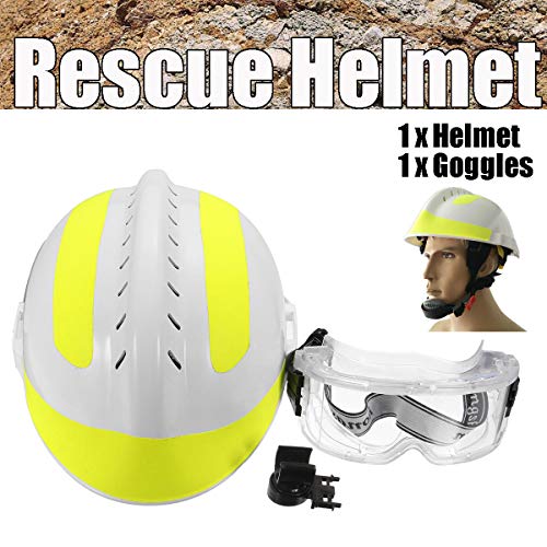 300240mm Rescue Helmet Fire Fighter Protective Glasses Safety Protector  Helmet | Desertcart Samoa