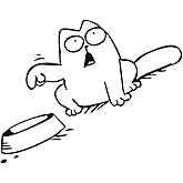 Opuweiy Gas Tank Sticker, Funny Hungry Simons Cat Feed Me Decorative Decal, Car Window Stickers, for Car Windows, Tablets, Laptops, Water Bottles (5.9"x7.5" #Left)