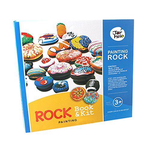 Jar Melo Rock Painting Kit; Non-Toxic; Rock Art; Creative Colorful Magic Stone; Art Creativity; Arts and Crafts Kits for Adults and Kids