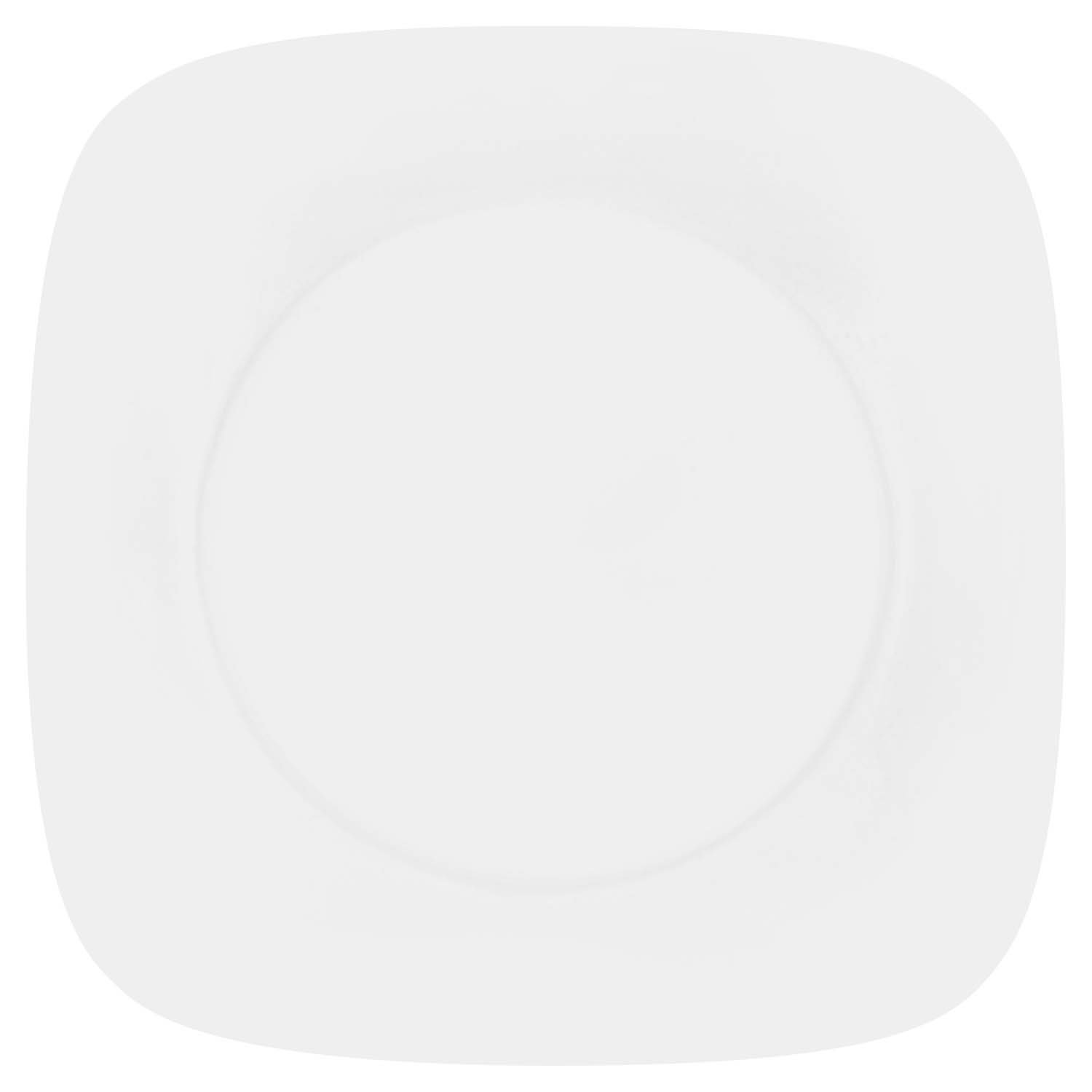 Corelle 16.5 cm Vitrelle Glass Pure Bread and Butter Plate, Pack of 6, White