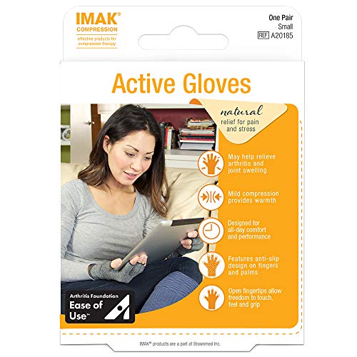 IMAK Compression Active Gloves, Medium Arthritis, Fibromyalgia