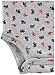 Simple Joys by Carter's Baby Boys' 5-Pack Long-Sleeve Bodysuit, Blue/Grey Trucks/Red Stripe, Newborn