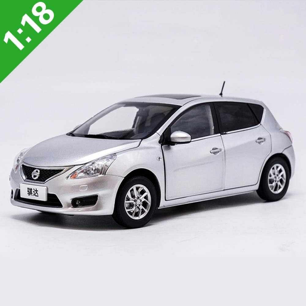 doudouTU Car Model Decoration 1:18 Nissan Tiida Alloy Model Car Static Metal Model Vehicles Birthday Gifts For Children With Original Box