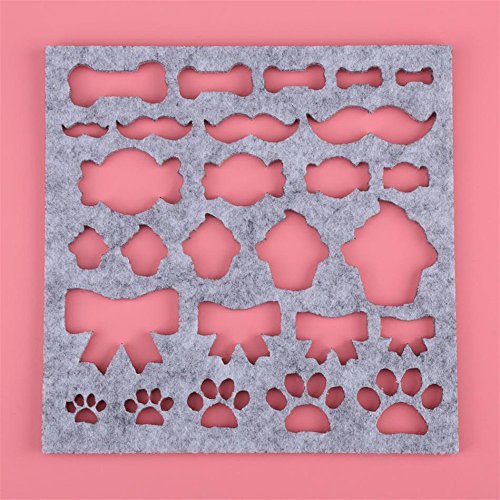 DIY Craft Stencil Applique Mold Wedding Dress Needle Felting Starter Kit Hand Embroidery Tool Sewing Accessories by Xiaolanwelc - Thumbnail 5