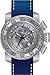Invicta Men's 'Lupah' Quartz Stainless Steel and Leather Casual Watch, Color:Blue (Model: 22391)