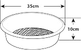 Wham Large Plastic Round Garden Sieve Riddle Riddler Soil Sifter Mesh Tool - view 4