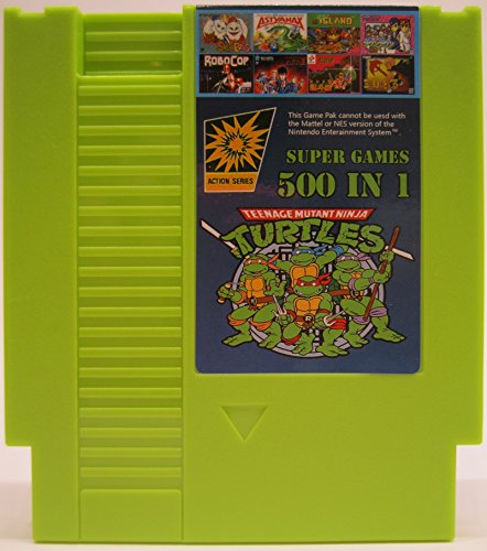 500 in 1 Super Games Green NES Cartridge - SOLID GREEN - 8-Bit 72-Pin Multi Cart 500 in 1 Super Games Green NES Cartridge - SOLID GREEN - 8-Bit 72-Pin Multi Cart