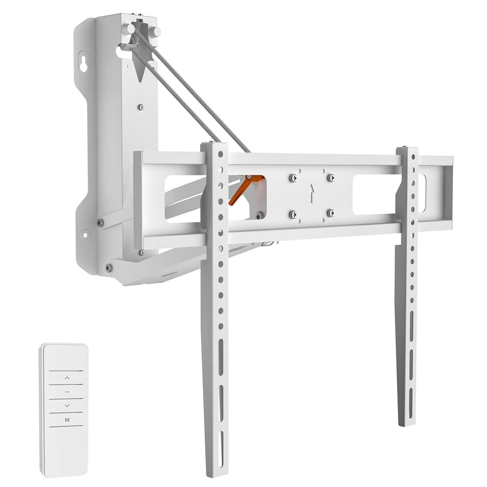 Photo 1 of **MISSING PIECES UNKNOWN**XINYAO Over Fireplace TV Mount Pull Down with Remote, Motorized Height Adjustable Electric TV Wall Bracket for 32 to 70 inch Screen, Compatible with VESA 600x400