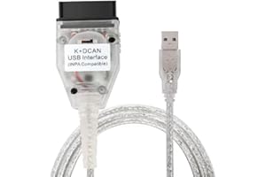 Taotao K+CAN Cable with Switch FT232RL K+D CAN USB Interface Cable Car Ediabas K+ Dcan USB OBD2 OBDii Diagnostic Scanner for BMW Work with NCS Expert Tool32