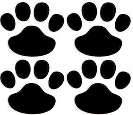 Amazon Border 肉球 3d カーステッカー 4個セット 立体 エンブレム