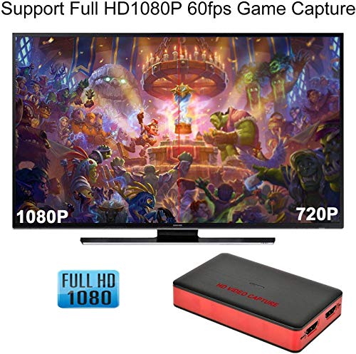 USB 3.0 HDMI HD Game Video Capture Card 1080P 60FPS Game Recorder Box Device Live Streaming for Windows Linux Os X System Xbox 360,Wii U,PC