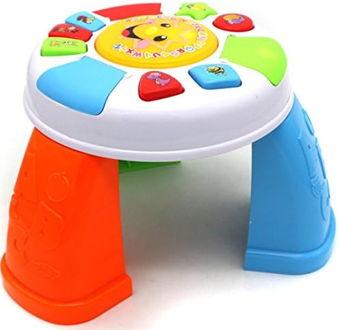 Verzabo Toddler Activity Table Learning Table Musical Play set - Kids Can Play Music, Learn Animal Sounds and Learn the Alphabet