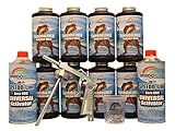 Speedokote T-Rex White Bed Liner, 2K Urethane, SMR-1000W-K8 Truck Bedliner w/Free Spray Gun