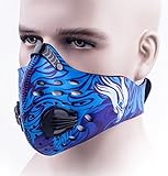 Dustproof Mask, MoHo Activated Carbon Filtration Dust Mask Training Cycling Half Face Mask filter Dust Exhaust Gas, Anti Pollen Allergy PM 2.5 for Outdoor Activities