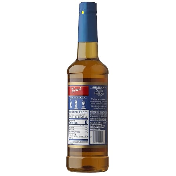 TORANI SUGAR FREE SYRUP, CLASSIC HAZELNUT, 25.4 FL OZ