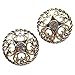 Chenkou Craft New 20pcs Gold Alloy Rhinestone Crytal Hollow Buttons 25mm Sewing Craft Lots