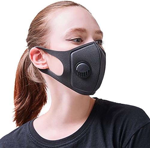 MAYISUMAI Dust Mask Respirator Anti Pollution PM2.5 Air Face Masks Washable and Reusable Dustproof Safty Masks with 2 Valves and 4 Activated Carbon N99 Filters Made for Men Women Outdoor Activities