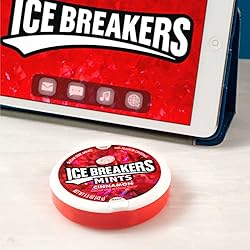 ICE BREAKERS Cinnamon With Cooling Crystals, Sugar