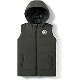 SNOW DREAMS Kids Puffer Vest Boys Girls Hooded Quilted Outwear Sleeveless Jacket