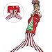 NOPTEG Kid Mermaid Knitted Blanket Living Room Sleeping Bag Christmas gifts for Camping,Sleeping,Reading,Car Trip 57 inch x 16.5 inch (Design 2, Red)