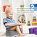 HEETA Potty Chair for Boys Girls Kids Toddler, Non Slip Potty Training Toilet with Lid and Removable Container, Easy Clean (Grey)