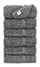 Chakir Turkish Linens | Hotel & Spa Quality 100% Cotton Premium Turkish Towels | Soft & Absorbent (6-Piece Hand Towels, Dark Gray Ant)