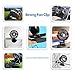 Elechomes EH101 Rechargeable Operated Clip on Mini Desk USB Fan for Home Office Baby Stroller Car Laptop Study Table Gym Camping Tent, Black