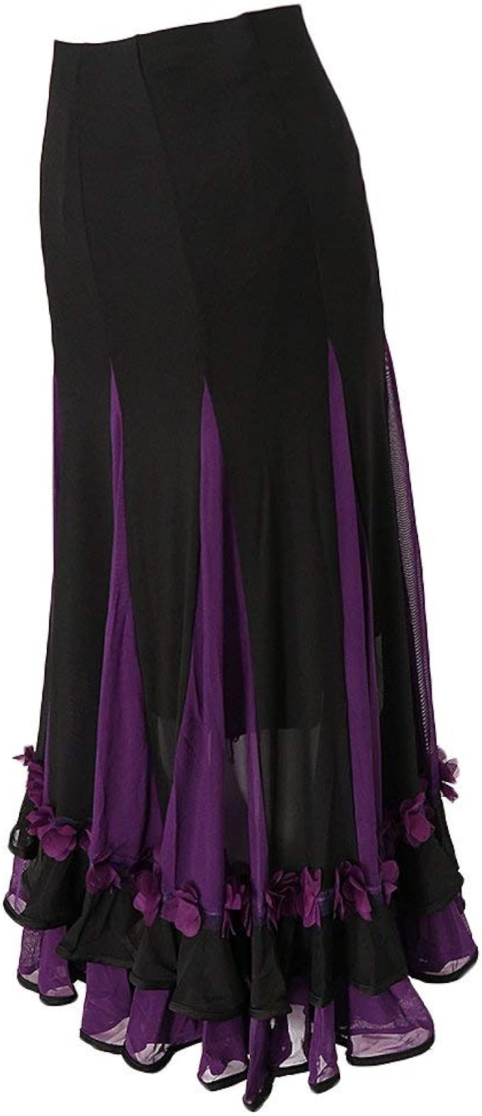 Damen Maxirock Tanzrock Lang Festlich Rock Hochzeit Cocktail Langrock ...