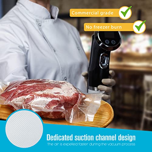 Houseables Vacuum Sealer Bags, Sous Vide Rolls, Two (2), Large 8 Inch x