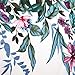 MissShorthair Women's Light Floral Print Chiffon Kimono Cardigan Coverup Blouse Tops (White)